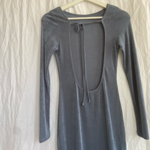 Lioness Montana Mini Dress Dusty Blue Size XS - Picture 4 of 16